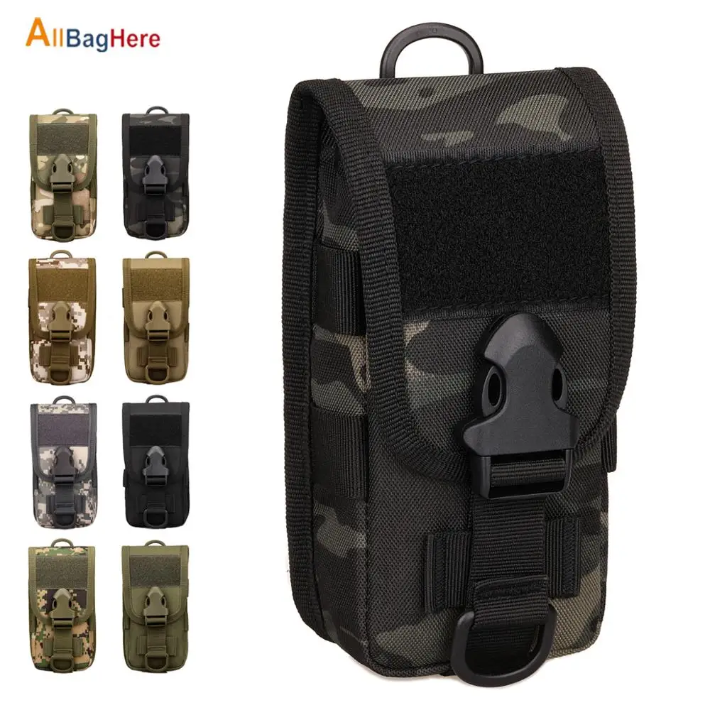 

Tactical Tool Package Waerproof Nylon 5.8 Inch Full-Cover Mobile Phone Case Outdoor Sports Running Trekking Small Crossbody Bags