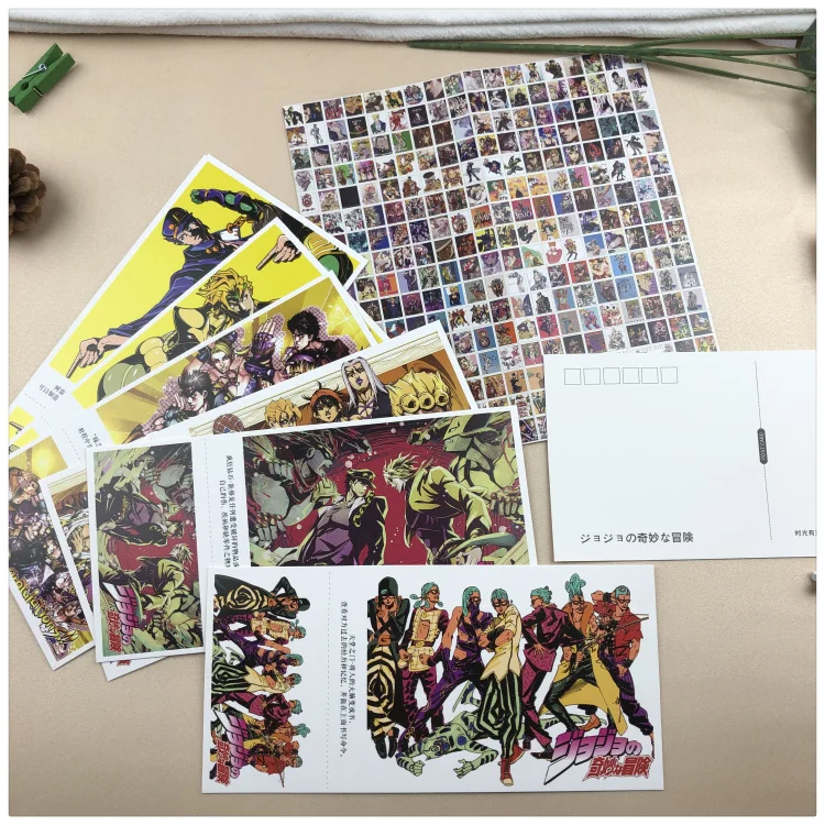 340 шт./компл. аниме JoJo невероятное приключение Почтовые открытки фигурка из аниме «Astroboy(поздравительная открытка с сообщением подарочные канцелярские товары
