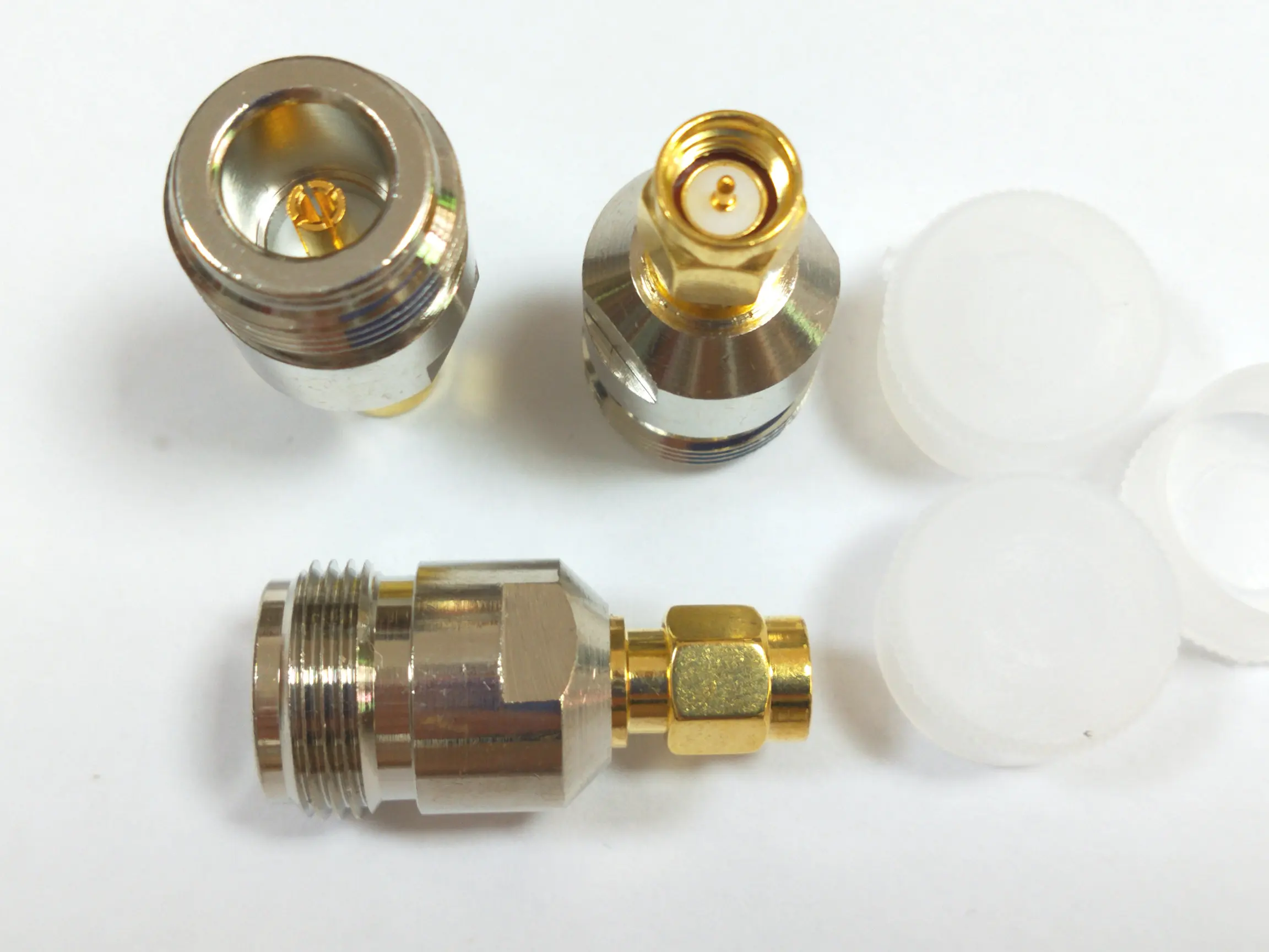 20 шт. медь N jack pin к SMA штекер pin RF коаксиальный Прямой разъем