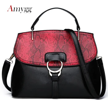 

New Hit Color Serpentine Embossed Handbag High Quality Fashion Casual Temperament Shoulder Messenger Messenger Bolsa Feminina