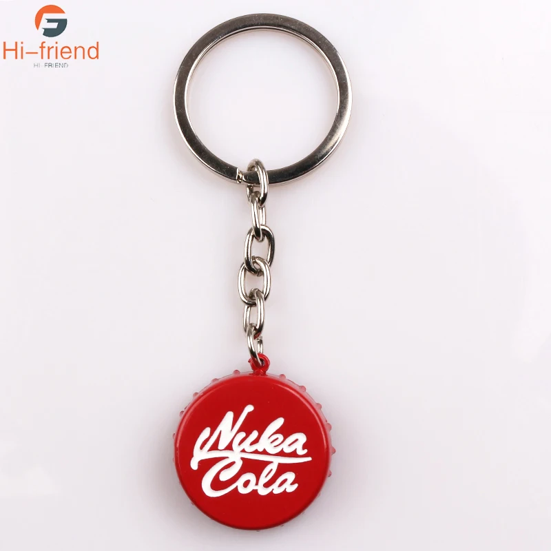 Красный Nuka Cola открывалка для пивных бутылок Pip брелок для мальчика брелок для ключей любовь пиво Прямая поставка автомобильный брелок День отца подарки