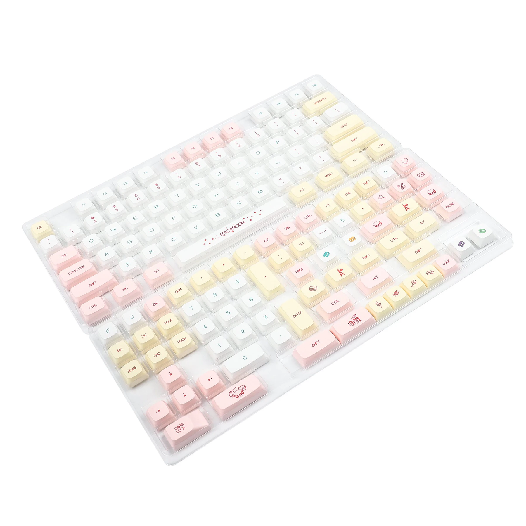 pbt gk61 keycaps para teclado mecânico 104