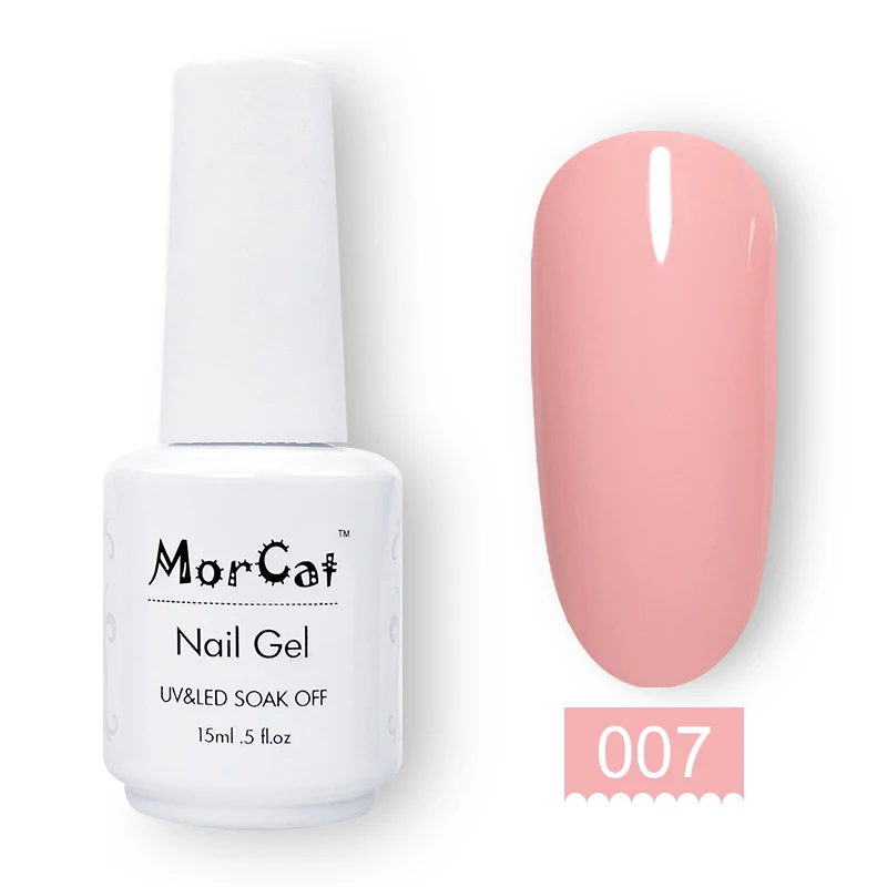 007 MorCat Гель-лак для ногтей темно-синий УФ Гель-лак для ногтей Небесно-Голубой Гель-лак для ногтей Дизайн ногтей геллак Vernis полуперманентный 15 мл ногтей - Цвет: 007