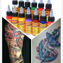 16 цветов 30 мл/бутылка цвет татуировки для тела тату пигмент инструмент красоты тату чернила набор цветов