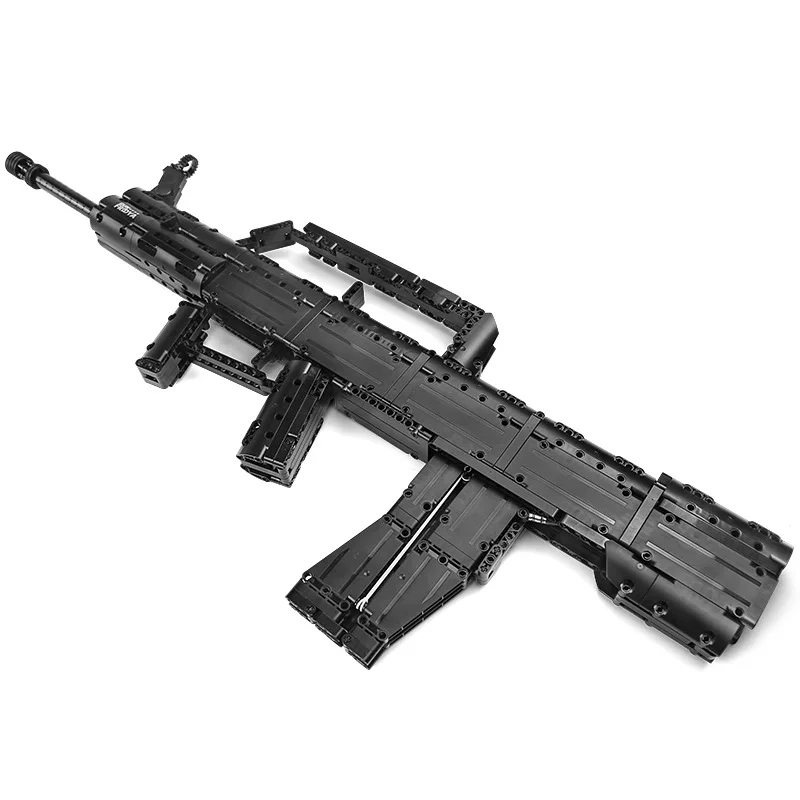 

787pcs QBZ 95 Automatic Rifle Gun Model Building Blocks Technic Guns Bricks PUBG Military SWAT Weapon Toys for Children Gift