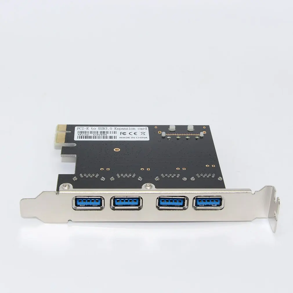 1 шт. настольный компьютер Usb3.0 плата расширения четыре порта Pci-E к Usb3.0 карта расширения адаптер Usb3.0Hub