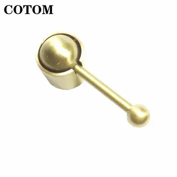 

COTOM 4Pcs Brass Furnitur Knobs And Handles Solid Hammer Drawer Kitchen Cabinets Dresser Cupboard Single Hole Small Handles