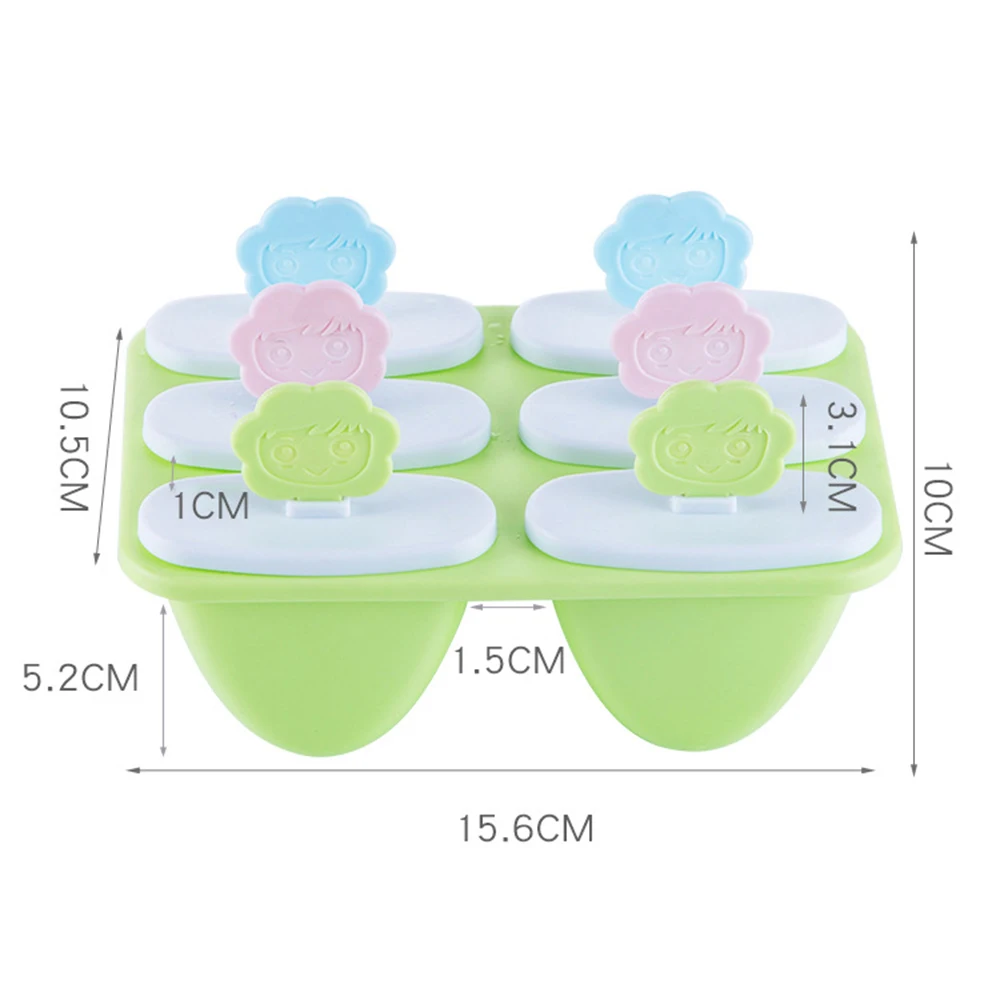 Горячая 6 шт./компл. форма для сладостей мультфильм смайлик DIY леденец кубик формы Лето; мороженое кухонные инструменты Прямая