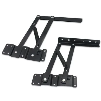 

2pcs Folding Spring Tea Table Hinge Furniture Lifting Rack Shelf Self Closing For Coffee ComputerTable Hardware Accessories