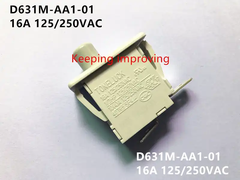 Original New 100 D631m Aa1 01 Refrigerator Switch Button 16a 125 250vac Switches Aliexpress