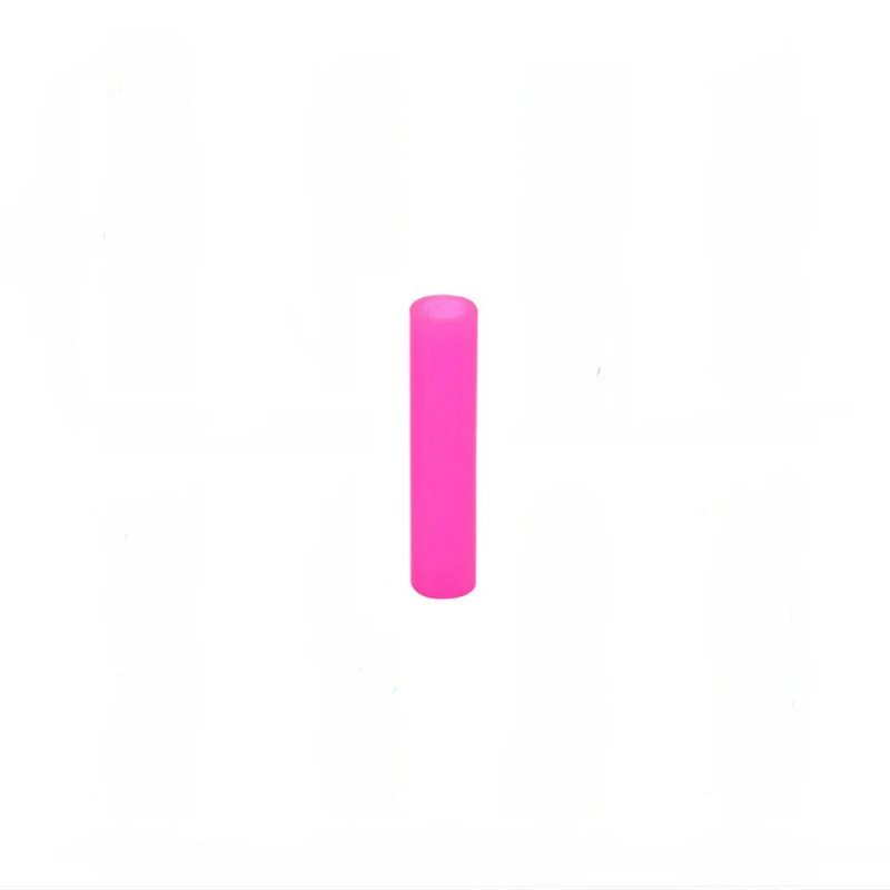 Pink 40x6mm Соломинка из нержавеющей стали, металлическая соломинка для смузи, для питья, прямая соломинка, силиконовый чехол с кистью - Цвет: Pink 40x6mm