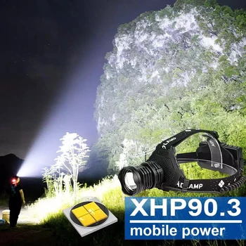 

super XHP90.3 led headlight 18650 work lamp usb zoom headlamp xhp70.2 rechargeable hand light high power hand lamp XHP90 Lantern