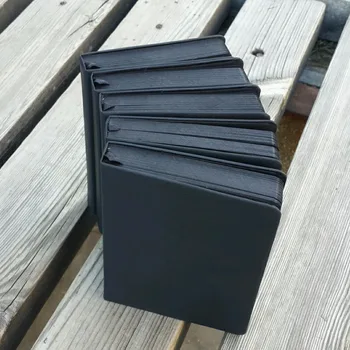 

Korean Stationery Notepad Blank Black Card Paper Inside Page Diary Notebook Creative Trend Black Doodle Hardcover Notepad