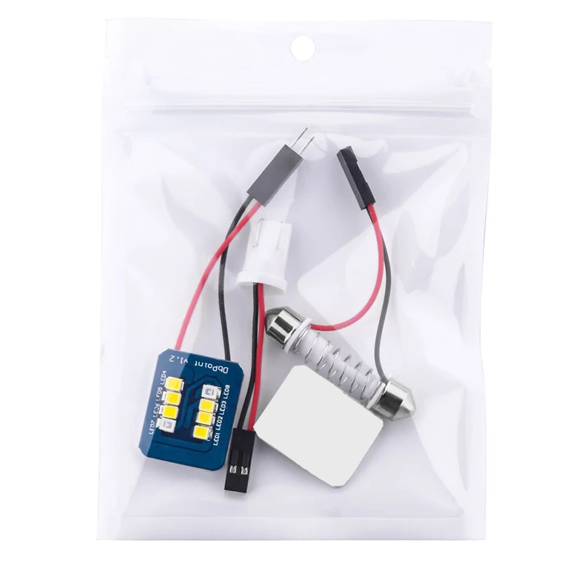 50X белого и синего цветов для T10 2835 8 Smd Шина CAN автомобиль светодиод Панель автомобиля лампы авто лампа для чтения в помещении лампочки купол с фестонами AC/Dc 12V