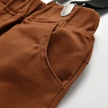 Стиль, из вельвета, для мальчика, джентльменские подтяжки брюки хлопчатобумажные тканые брюки из вельвета, для мальчика, Повседневное весенние и осенние штаны