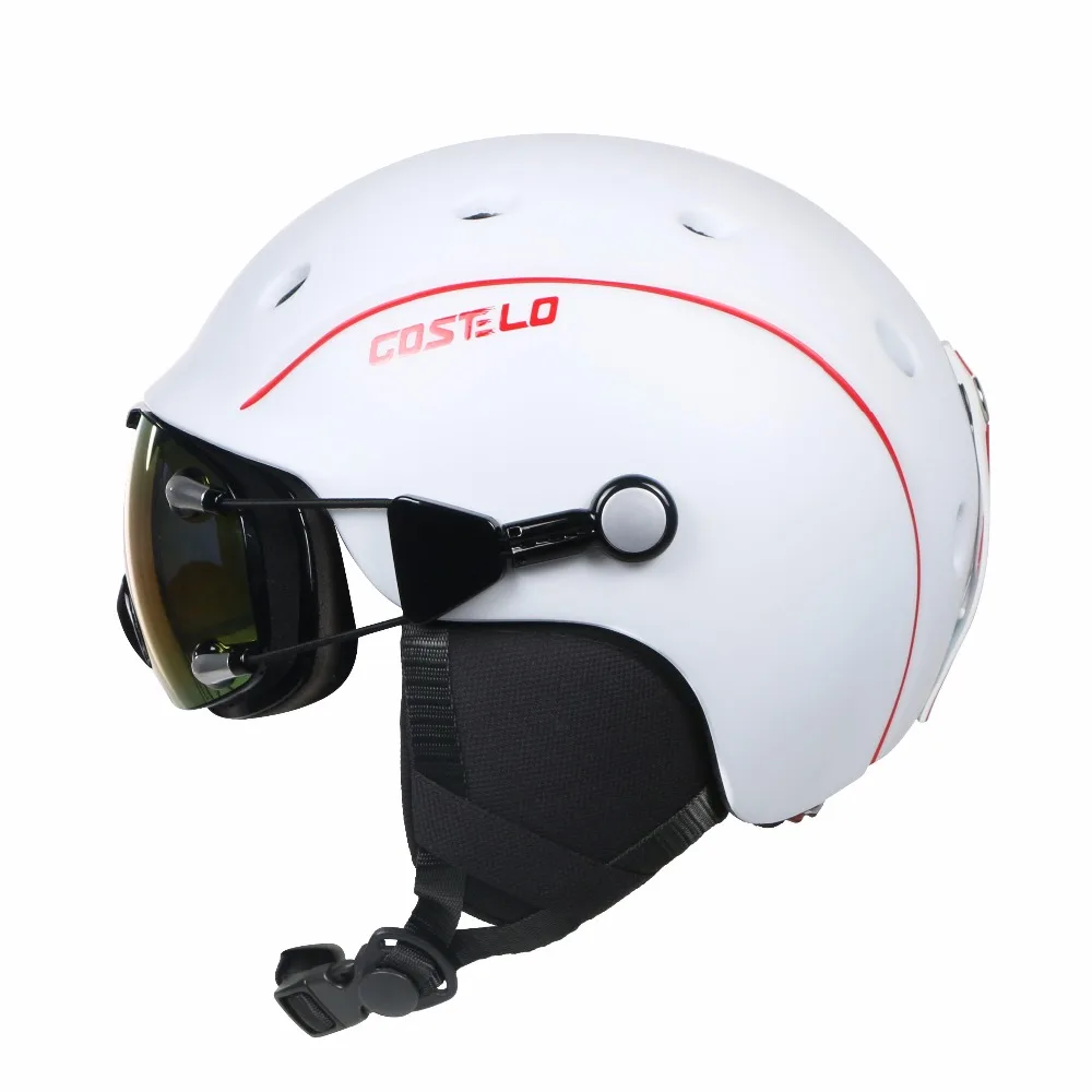 Новейший шлем Costelo Airwolf для скейтборда лыж сноуборда лыжные очки цельнолитой