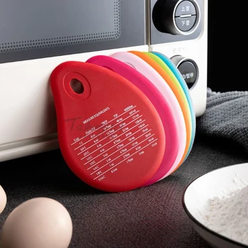 

Food Grade Silicone Butter Scraper Large Silicone Scraper Cut Surface With Scale Household Kitchen Accessories (random Color)