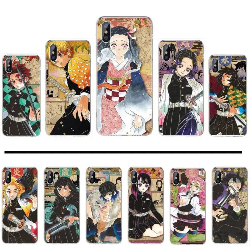 

Demon Slayer Blade Comic Postcard Phone Case For iphone 12 5 5s 5c se 6 6s 7 8 plus x xs xr 11 pro max
