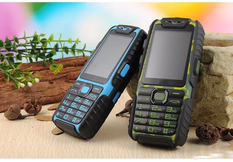 GUOPHONE A6 Three Proofs Military Industry Electric Power Mobile Phone Waterproof Super Long Standby for The Elderly