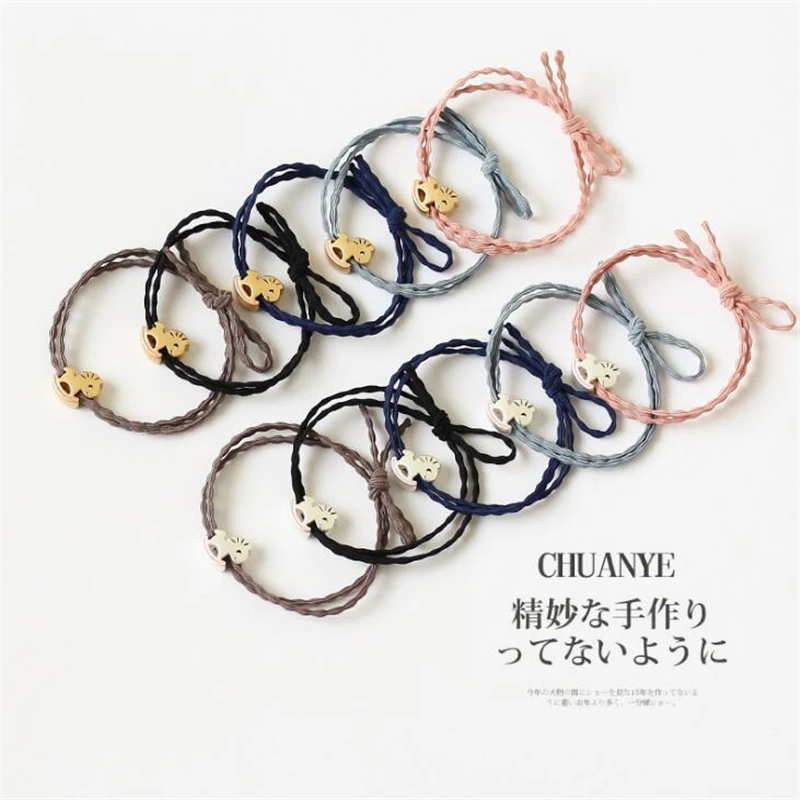 

1 pc Lovely Women Girls Horse Elastic Hair band Hair Accessories Cute Girls Kids Korean Style Bow Corss Scrunchies Headwear