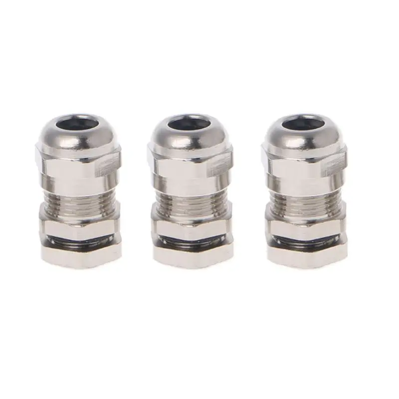 3PCS Stainless Steel PG7 3.0-6.5mm Waterproof Connector Metal Fixing Cable Gland New 2020 | Обустройство дома