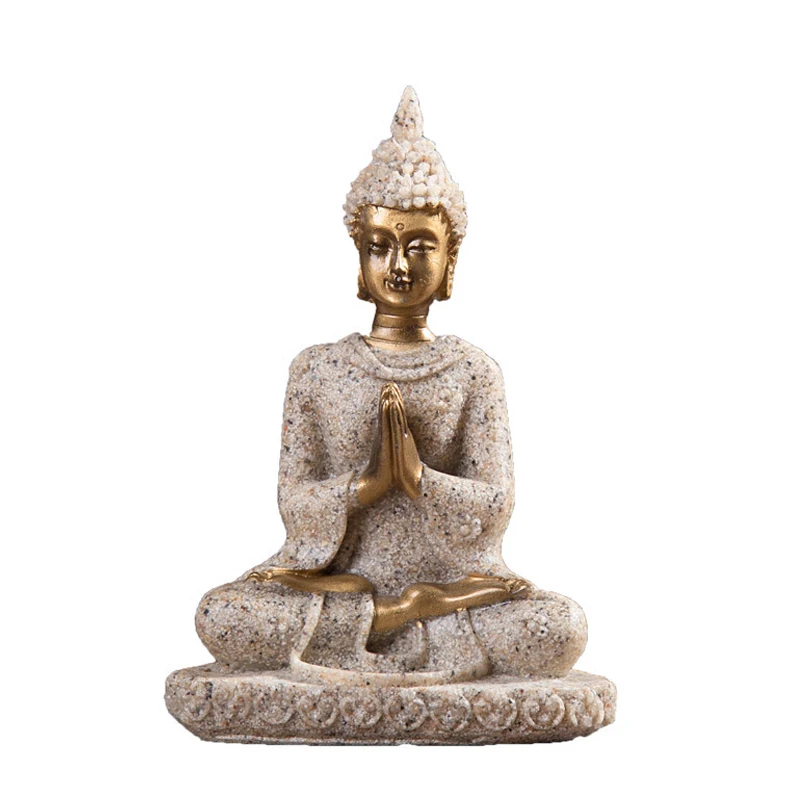 Wholesale Buddha Figurines Thailand Feng Shui Sculpture Buddhism Statue Ornaments Home Decoration Car Decor Crafts Gift | Дом и сад