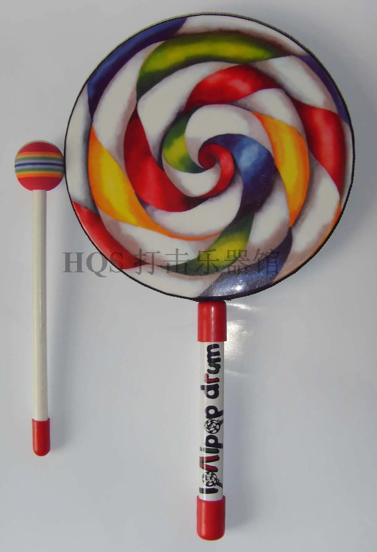 

Orff Instruments Percussion Instrument Early Childhood Educational Toy Parent And Child Teaching Aids 8-Inch Lollipop Drum Early