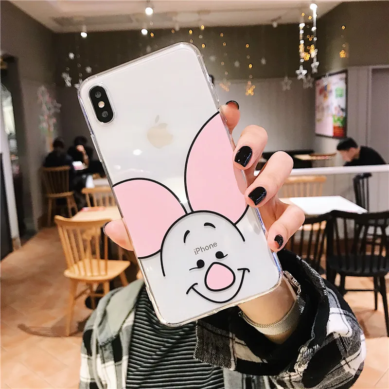 Милый чехол для телефона samsung Galaxy S10E S10 S9 S8 S7 S6 Plus Lite edge Мягкий силиконовый чехол с изображением медведя Винни