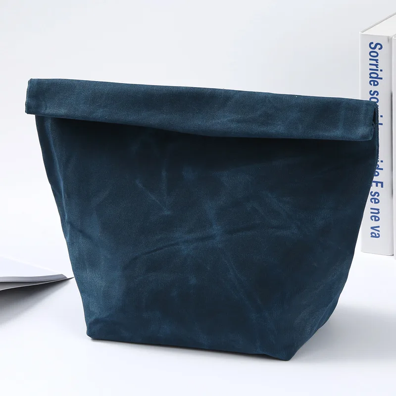 Восковая ткань холст для обеденного мешка Портативная сумка для еды Термоизолированный кулер Bento сумка для обедов Tote для пикника сумка для хранения сумки для обедов