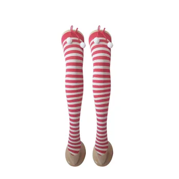 

Christmas Stockings Party Stripes Stockings Ball Decoration Stripes Stockings Christmas Red and White Striped Stripes Socks