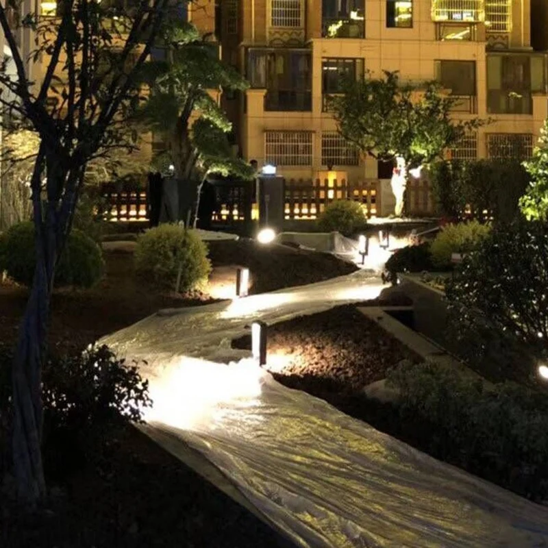 LED Bollard Lawn Light for Landscape Garden Yard Square Outdoor Lighting 30Cm Led Road Path Decorative Lighting Lawn Lamp Warm L