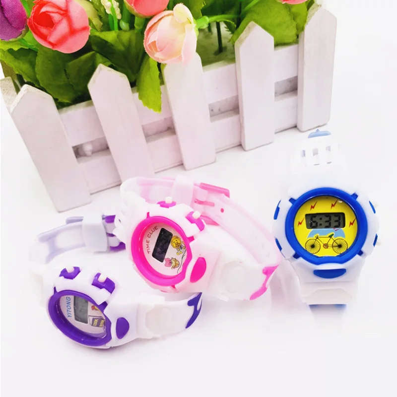 

New Boys and Girls Watch Date Digital Multifunction Sports Watch LED Light Watch White Leather Wrist Reloj Hombre Gift Dropship