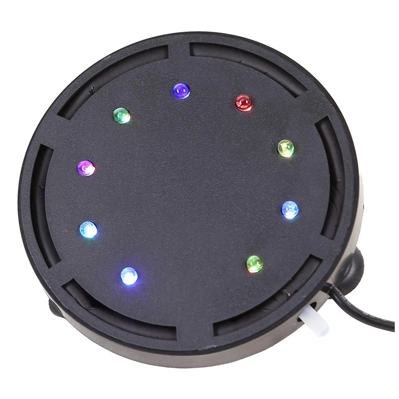 Aquarium Bubble Light Aquarium Air Stone LED Light Air Pump Bubble Stone Lamp(US Plug