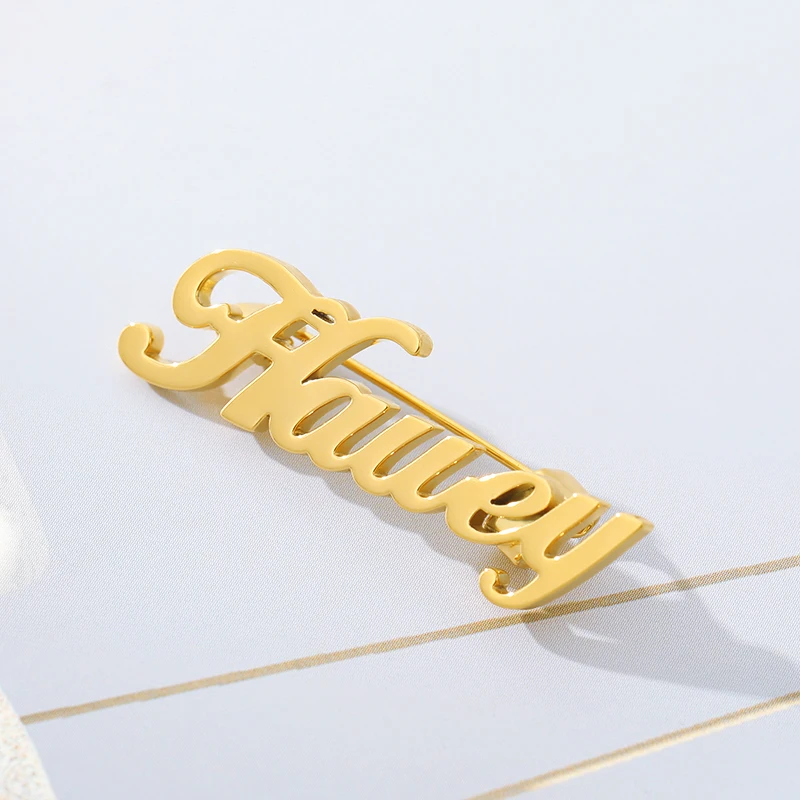 Personalized-Customized-FREE-Engraved-Name-Stainless-Steel-Lapel-Pin-Brooch-TOP-Quality-Rose-Gold-Siliver-Rose