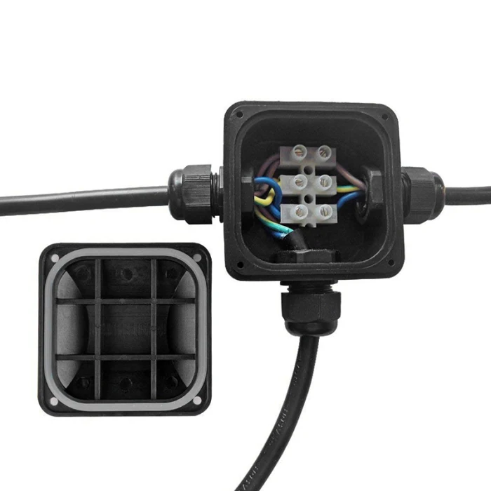 Экономичная многофункциональная распределительная коробка IP68 Водонепроницаемая с 3 кабельными соединениями 230 В ds99