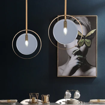 

Postmodern light luxury simple net red bedroom chandelier northern European style simple atmospheric restaurant chandelier