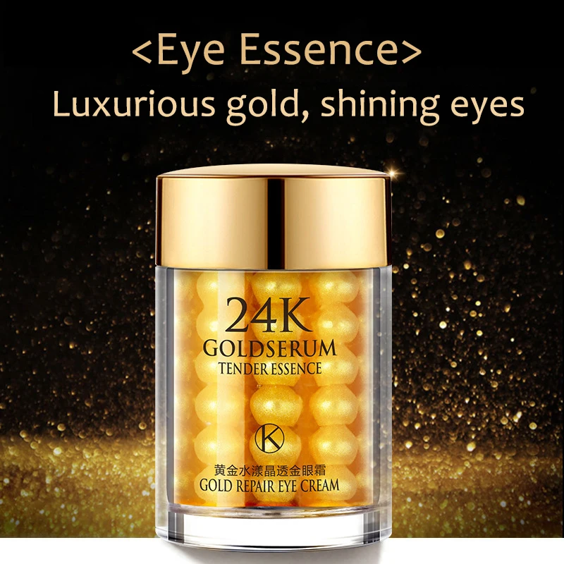 Gold Eye Cream Anti Wrinkle Anti aging Hydrate Dry Skin Remover Dark Circles Eye Care Against 4