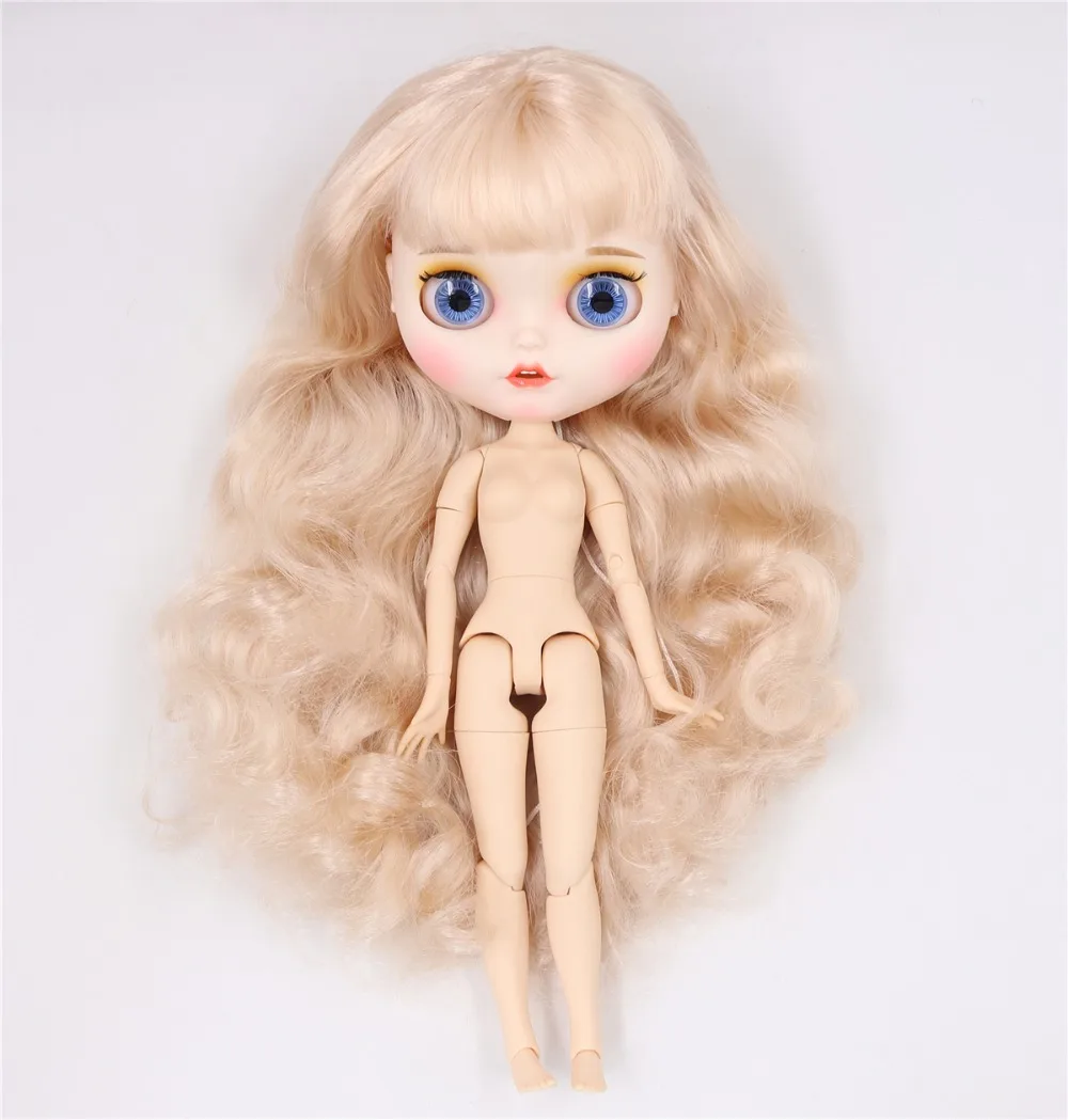 Neo Blythe Doll with Pink Hair, White Skin, Matte Smiling Face & Custom Jointed Body 1
