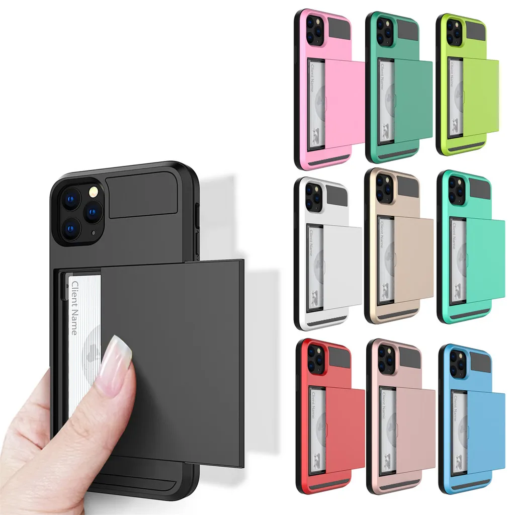 Чехол для телефона чехол со слотом карт iPhone 11 Pro 5 8 дюймов чехол-кошелек s мягкий