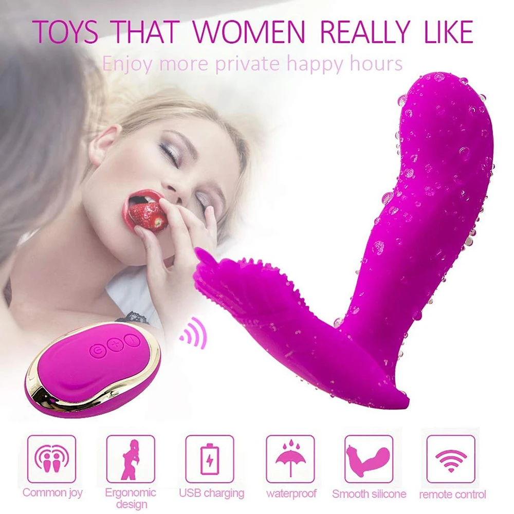 Wireless Remote Control Butterfly Invisible Panty Female Wearable MultiSpeed Vibrator Adult Silicone Sex Toy Masturbation | Красота и