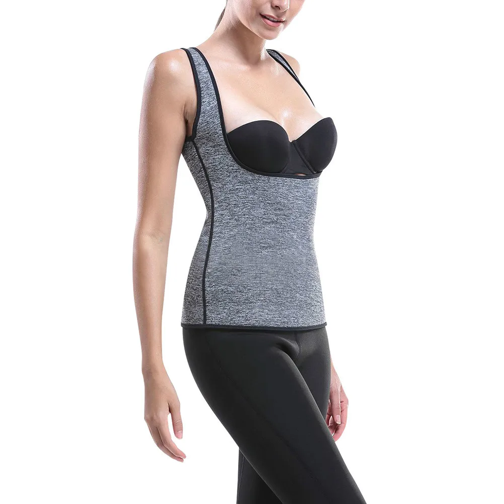 Серый 3XL Vrouwen тренажер Neopreen Riem Gewichtsverlies Cincher шейпер для живота контроллер ремень Afslanken Zweet Vetverbranding Gordel - Цвет: Серый