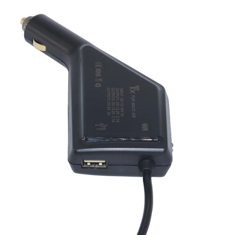  Portable Car Charger for DJI Mavic Air Drone Flight Battery Remote Controller Travel Outdoor Chargi