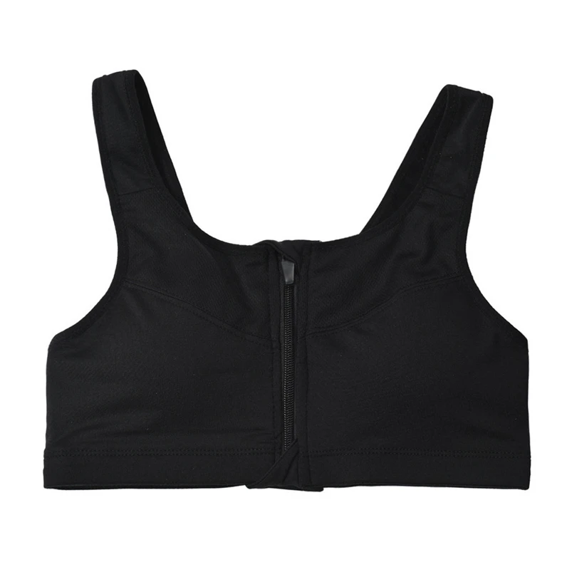 Zipper Sport Bra Push Up Sexy Underwear Women Fitness Workout Bra Running Padded Tops Vest Plus Size Encaje Mujer 30OCT21
