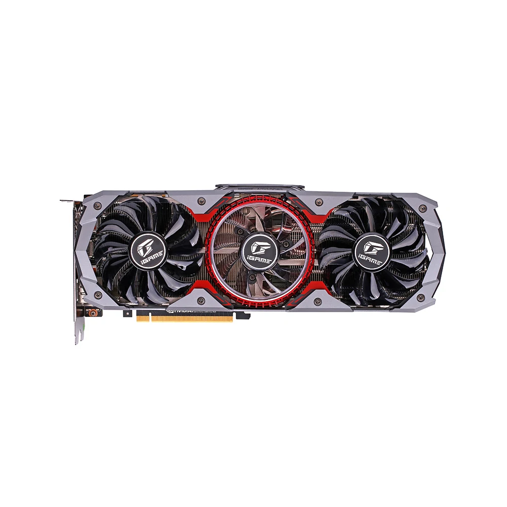 Красочные iGame GeForce RTX 2080 Super Advanced OC GDDR6 8G Графическая панель с карточками сзади Armor 5*8 мм медные трубки дыхательный свет