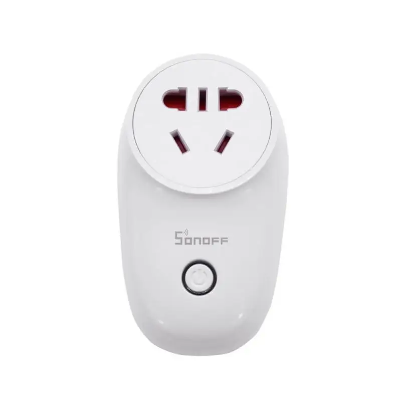 Sonoff S26 умный дом, wi-fi переключатель, ЕС, США, Великобритания, AU, CN вилка, Домашняя автоматизация, удаленная умная розетка, работает с eWelink Alexa Google Home