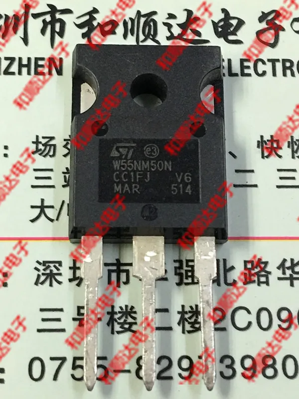 2 шт./W55NM50N STW55NM50N-247 550V 54A TO247