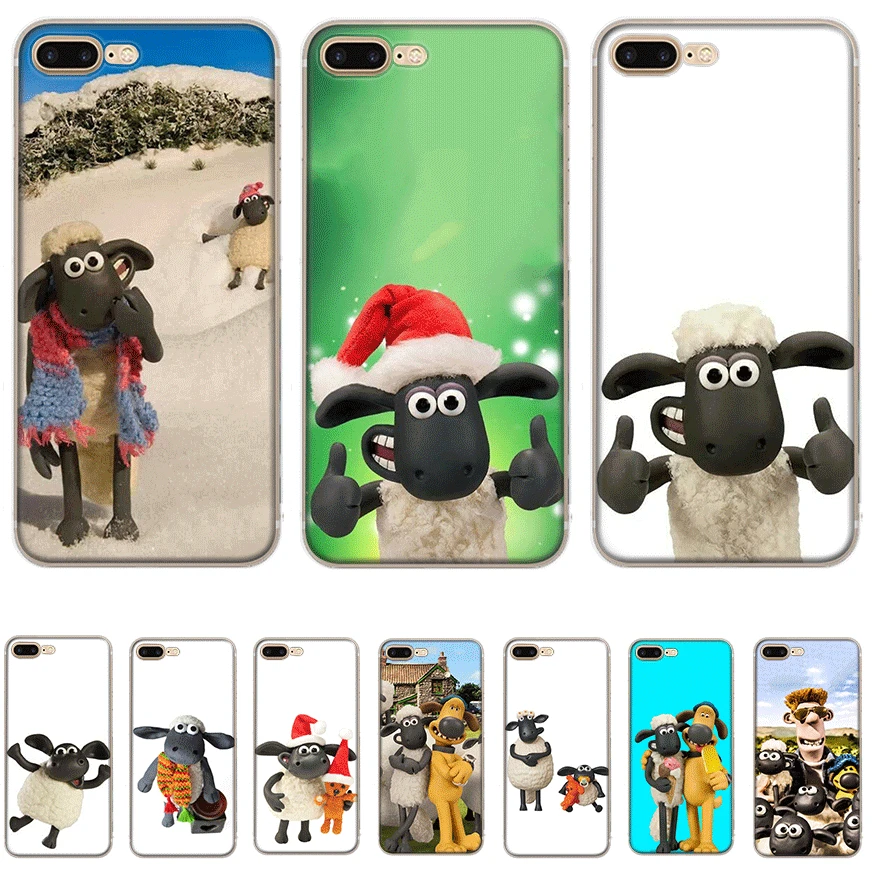 Мобильный телефон чехол для iPhone 7 8 6 6s Plus 11 Pro X XS Max XR 5 5S SE жесткий новый Shaun овечья