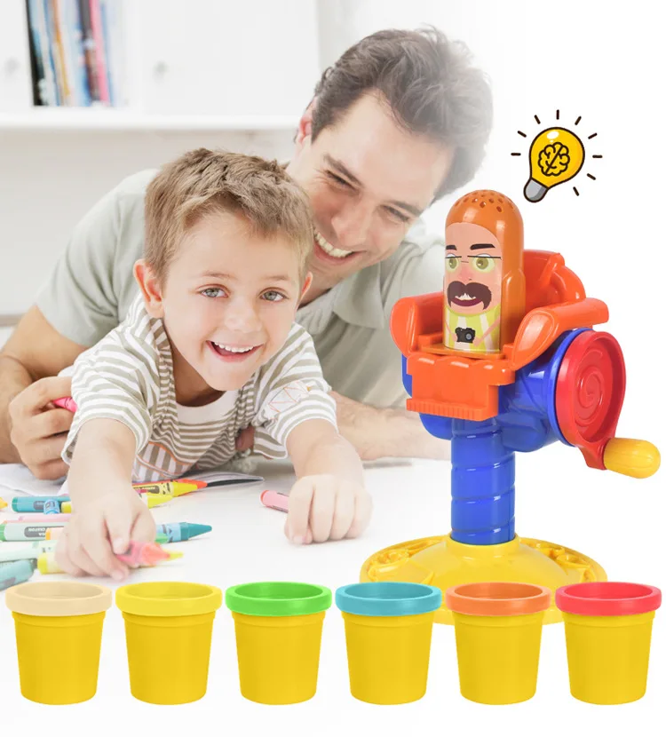 Интерактивные образовательные DIY творческие парикмахерской 3D Цветной Пластилин детский инструмент наборы игрушечных конструкторов экологически чистые нетоксичные