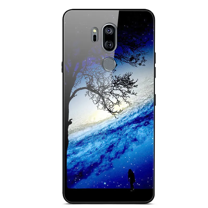 Чехол для LG G7 ThinQ из закаленного стекла, планета космос, чехол для LG G7 ThinQ LG G7+ стеклянный чехол для LG G 7 ThinQ G710EM G710N Capa