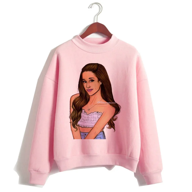 Ariana Grande/женские толстовки KPOP, модная одежда 90 s, Повседневная Толстовка, спасибо, следующий кавайный капюшон, уличная Женская одежда с капюшоном